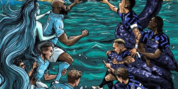 竞逐奖杯！意甲官方发布国米、那不勒斯争冠海报