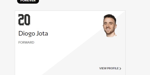 FORWARDS—FOREVER！ 利物浦官网阵容名单为若塔设单项