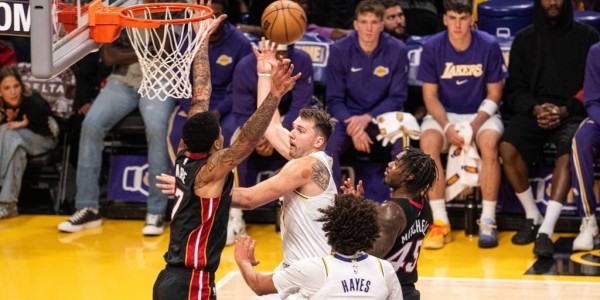 东契奇三双里夫斯26+11 湖人浇灭热火喜迎3连胜